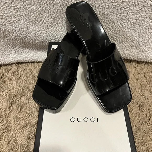 Gucci slides black worn a few times Gucci | Shoes | Gucci Slides Black Worn A Few Times | Poshmark main image 4